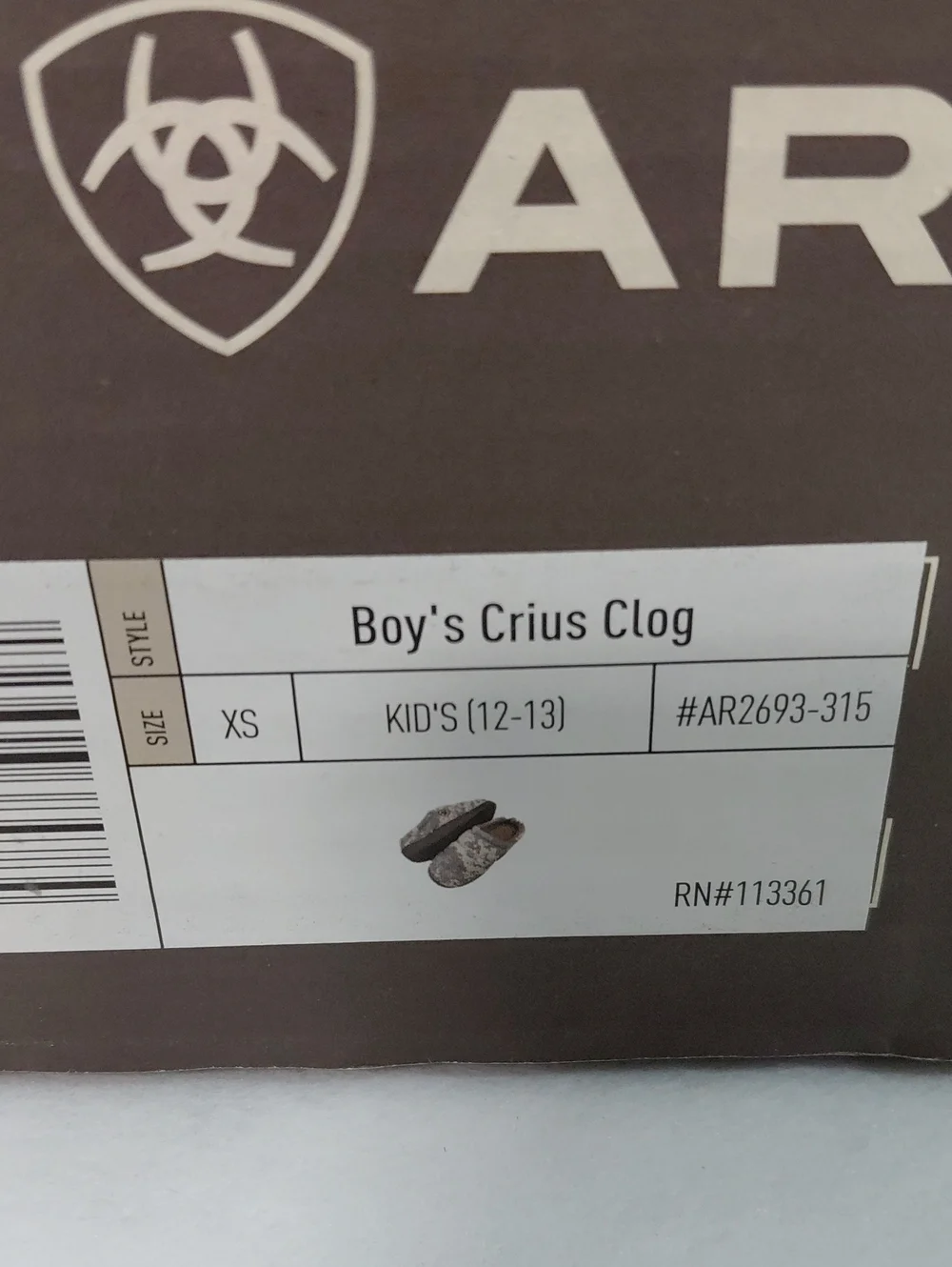Ariat kids slip